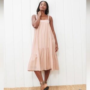 Seersucker Summer Dress blush XS